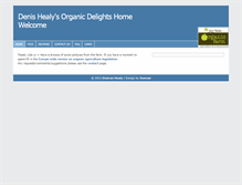 Tablet Screenshot of organicdelights.ie